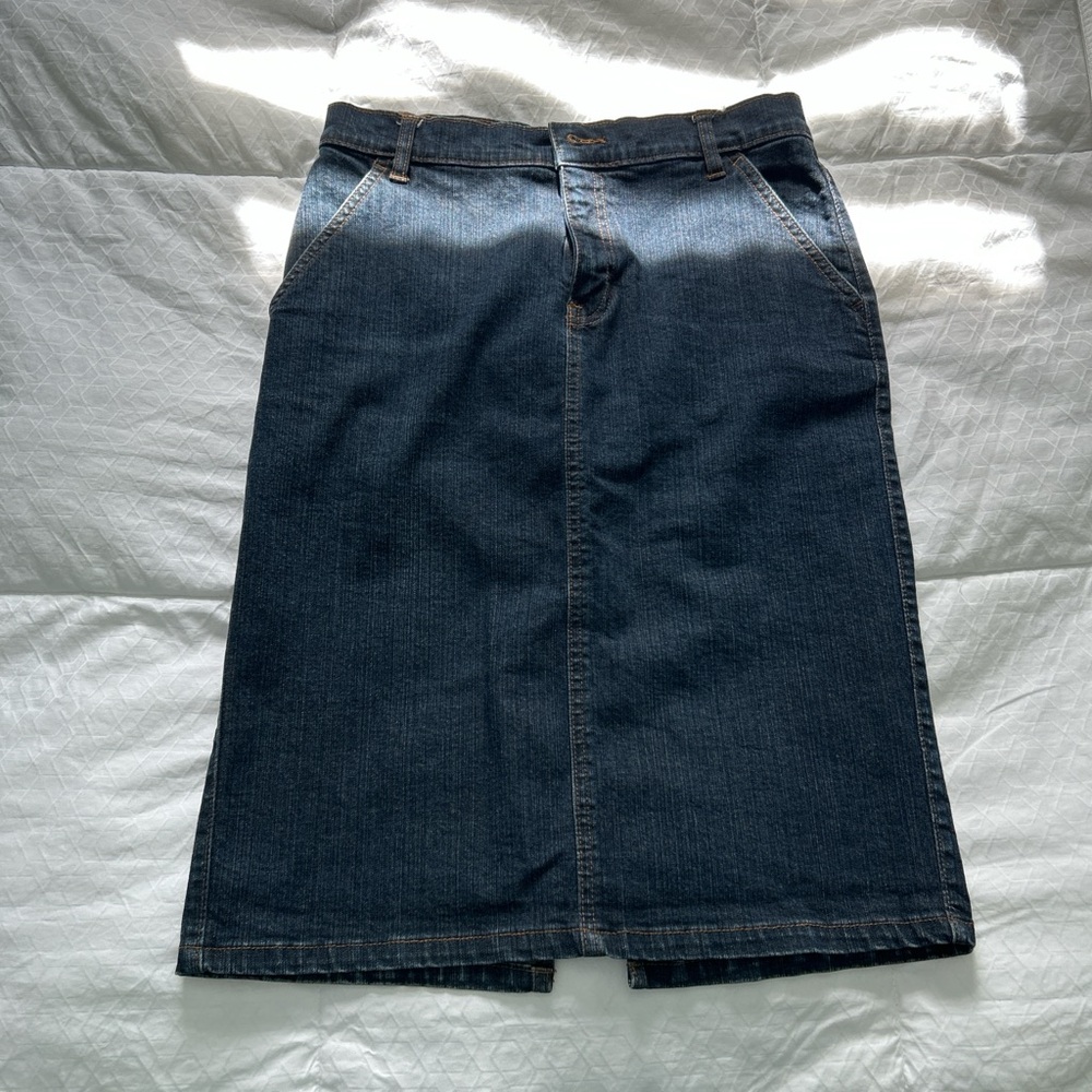 Dark Blue Denim Skirt